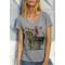 ΜΠΛΟΥΖΑΚΙ ΚΟΝΤΟΜΑΝΙΚΟ ΓΚΡΙ - ΓΥΝΑΙΚΕΙΟ T-SHIRT - DALI